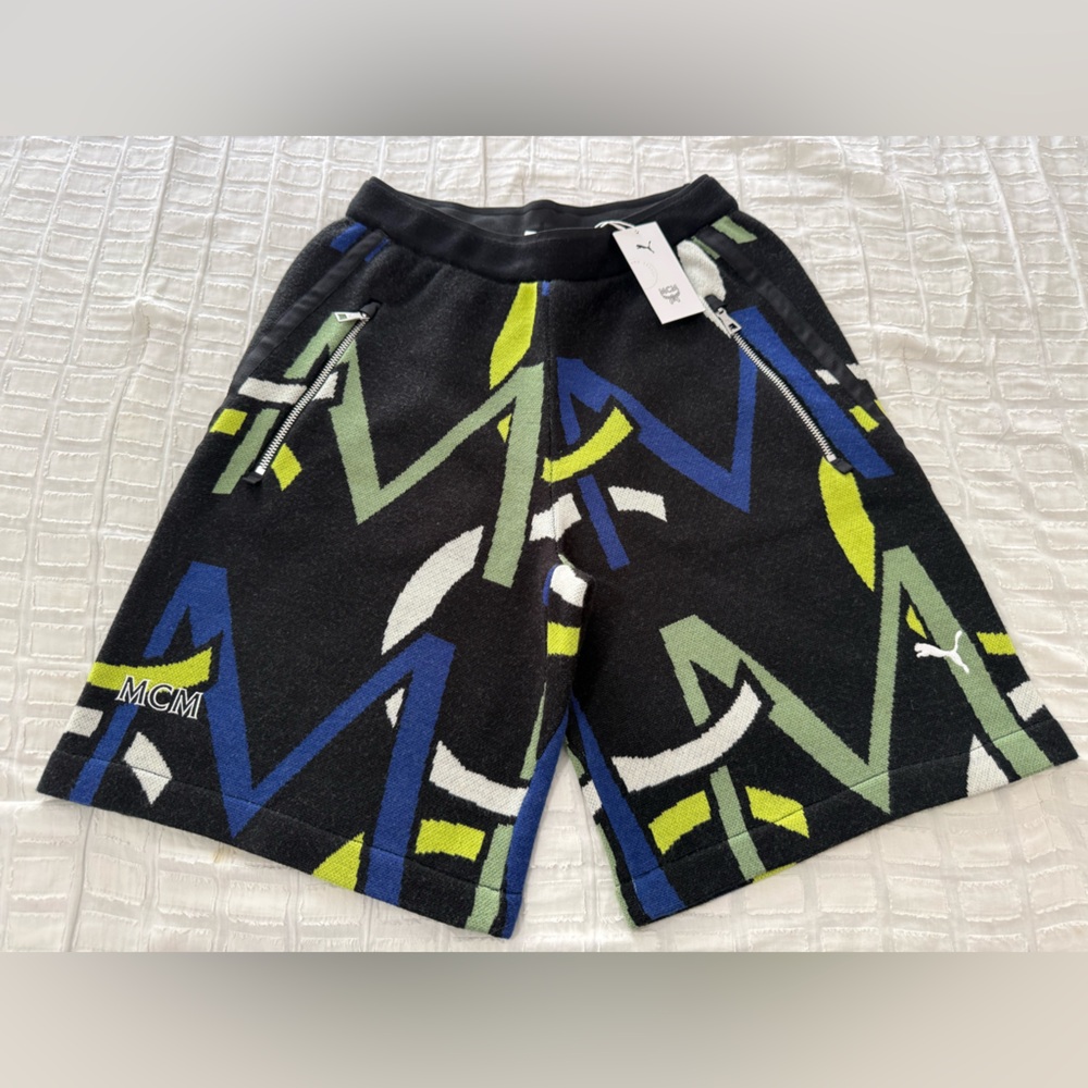 NWT PUMA x MCM Monogram all over print shorts men’s M Medium